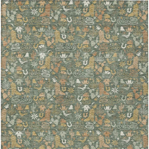 Stars Pattern Washable Polyester Indoor Outdoor Area Rug for Patio Entryway or Living Room