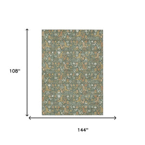 Stars Pattern Washable Polyester Indoor Outdoor Area Rug for Patio Entryway or Living Room