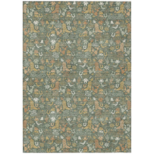 Stars Pattern Washable Polyester Indoor Outdoor Area Rug for Patio Entryway or Living Room