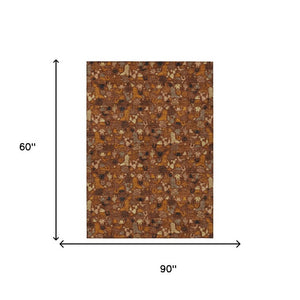 Stars Pattern Washable Polyester Area Rug for Indoor Outdoor Patios and Living Spaces Decor