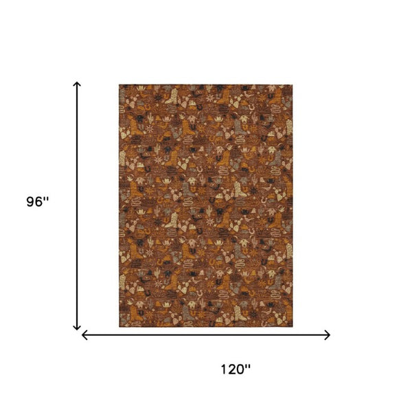 Stars Pattern Washable Polyester Area Rug for Indoor Outdoor Patios and Living Spaces Decor