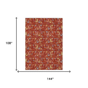 Star Pattern Washable Polyester Area Rug for Indoor Outdoor High Traffic Living Spaces