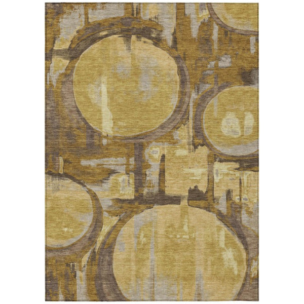 Washable Abstract Polyester Area Rug for Stylish Indoor Outdoor Living Spaces in Any Room