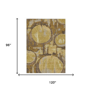 Washable Abstract Polyester Area Rug for Stylish Indoor Outdoor Living Spaces in Any Room