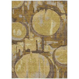 Washable Abstract Polyester Area Rug for Stylish Indoor Outdoor Living Spaces in Any Room