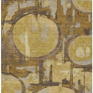 Washable Abstract Polyester Area Rug for Stylish Indoor Outdoor Living Spaces in Any Room