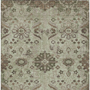 Damask Polyester Area Rug Washable Indoor Outdoor for Patio Entryway and Living Room