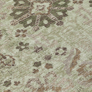 Damask Polyester Area Rug Washable Indoor Outdoor for Patio Entryway and Living Room