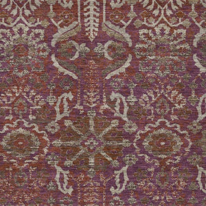 Damask Washable Indoor Outdoor Area Rug Stain Resistant Polyester Patio Entryway Decor