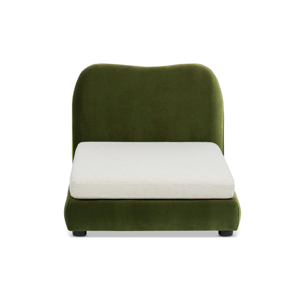 English Elm Roman Velvet Pet Sofa with Backrest for Small Dogs and Cats Modern Living Room B2719P448984