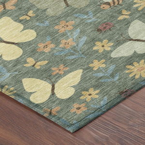 Abstract Polyester Area Rug Machine Washable for Indoor Outdoor Patios and Living Rooms