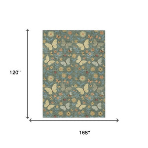 Abstract Polyester Area Rug Machine Washable for Indoor Outdoor Patios and Living Rooms
