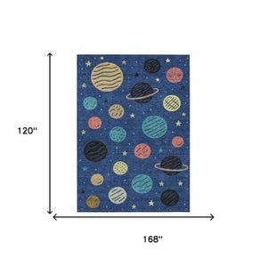 Floral Polyester Area Rug Machine Washable Low Pile for Indoor Outdoor Patio Use