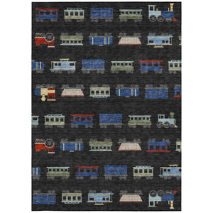8x10 Abstract Polyester Area Rug Machine Washable Indoor Outdoor Patio Accent
