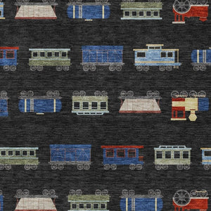 HomeRoots 10 X 14 Abstract Washable Polyester Area Rug for Indoor Outdoor Spaces 733715