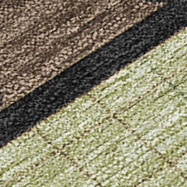 Abstract Washable Polyester Area Rug for Indoor Outdoor Patios Living Rooms and Entryways