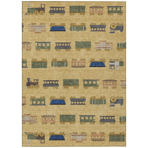 8 Ft X 10 Ft Abstract Polyester Area Rug Washable for Indoor Outdoor Spaces