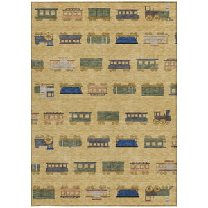 8 Ft X 10 Ft Abstract Polyester Area Rug Washable for Indoor Outdoor Spaces