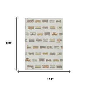 Abstract Washable Polyester Area Rug Felt Backed for Indoor Outdoor Living Spaces Modern Decor