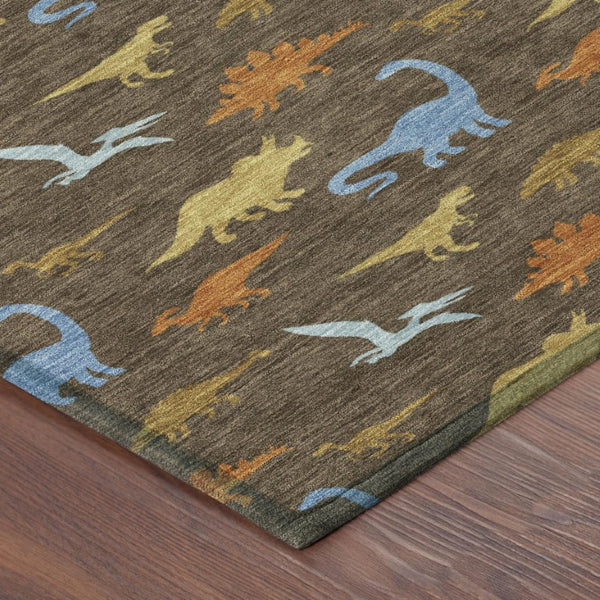 5x8 Washable Geometric Polyester Area Rug for Patios Living Rooms and High Traffic Spaces