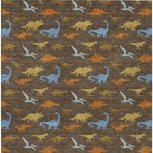 8x10 Geometric Washable Polyester Area Rug for Patios Living Rooms and Foyers