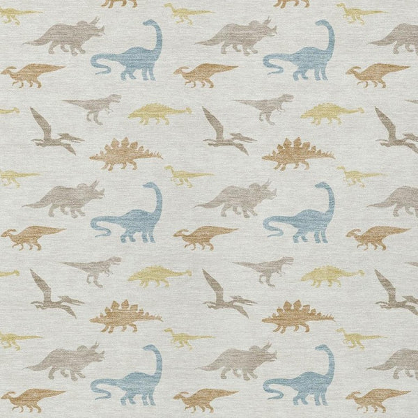 HomeRoots 5 X 8 Geometric Washable Polyester Area Rug for Patios Kitchens and Entryways 733789