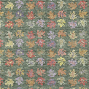 HomeRoots 5 by 8 Geometric Polyester Area Rug Washable Low Pile for Patios and Living Rooms 733819