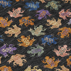 8 X 10 Geometric Washable Polyester Area Rug for Indoor Outdoor Spaces