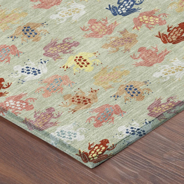 8 Ft X 10 Ft Geometric Polyester Area Rug Machine Washable Indoor Outdoor Patio Use