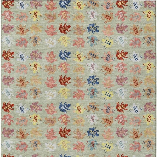 9x12 Geometric Polyester Area Rug Machine Washable Indoor Outdoor Patio Living Room