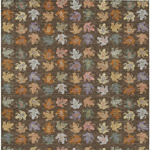 10 Ft X 14 Ft Geometric Polyester Area Rug Washable Indoor Outdoor Patio Use