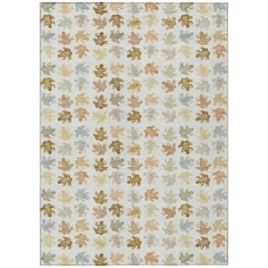 5 X 8 Geometric Polyester Area Rug Machine Washable for Indoor Outdoor Spaces