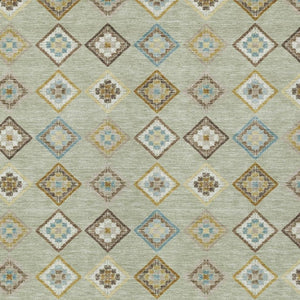 HomeRoots 5 X 8 Geometric Washable Polyester Area Rug for Patios Living Rooms and Entryways 733861