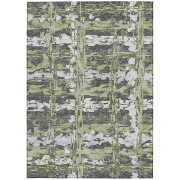 5x8 Abstract Polyester Area Rug Washable Indoor Outdoor for Patio or Living Room