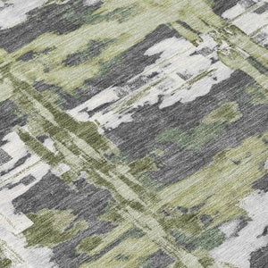 5x8 Abstract Polyester Area Rug Washable Indoor Outdoor for Patio or Living Room