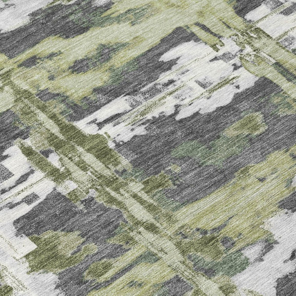 5x8 Abstract Polyester Area Rug Washable Indoor Outdoor for Patio or Living Room