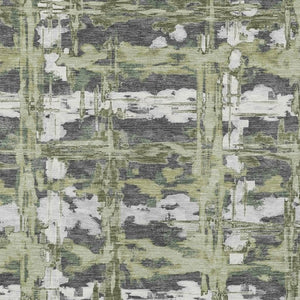 HomeRoots 8x10 Abstract Indoor Outdoor Area Rug Washable Polyester Stain Resistant Patio 733995
