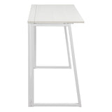 OSP Home Furnishings Contempo Toolless Folding Desk Ozark Ash