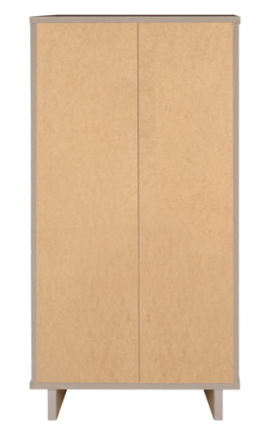 English Elm Granville 24" 5-Drawer Chest In Light Gray – Modern Solid Wood Storage With Gold Accents & Style B365S00073