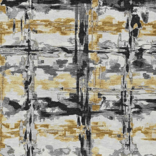 HomeRoots 10 X 14 Abstract Polyester Indoor Outdoor Rug Stain Resistant for Patio or Living Room 734003