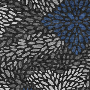 HomeRoots 5 X 8 Abstract Polyester Area Rug Washable Stain Resistant Indoor Outdoor Decor 734065