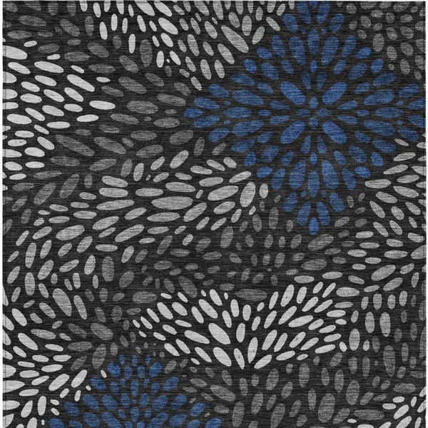 8x10 Abstract Polyester Area Rug Indoor Outdoor Washable Stain Resistant Patio