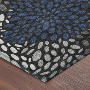 8x10 Abstract Polyester Area Rug Indoor Outdoor Washable Stain Resistant Patio