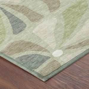8 X 10 Floral Polyester Area Rug Stain Resistant for Indoor Outdoor Use