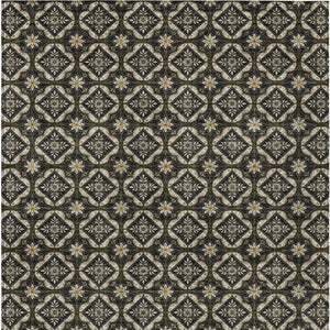 5 X 8 Geometric Polyester Area Rug Washable Indoor Outdoor for Patio or Living Room