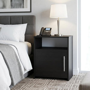 20 Inch Wood Nightstand Compact Bedside Storage Table for Modern Bedroom Decor and Style
