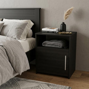 20 Inch Wood Nightstand Compact Bedside Storage Table for Modern Bedroom Decor and Style