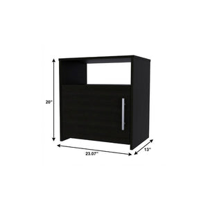 20 Inch Wood Nightstand Compact Bedside Storage Table for Modern Bedroom Decor and Style