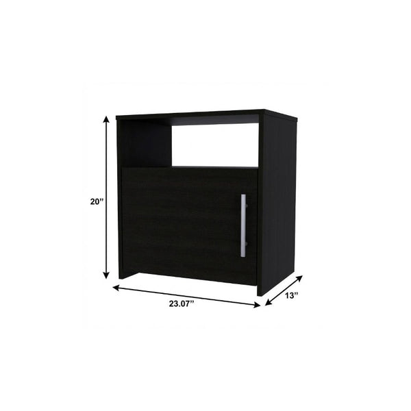 20 Inch Wood Nightstand Compact Bedside Storage Table for Modern Bedroom Decor and Style