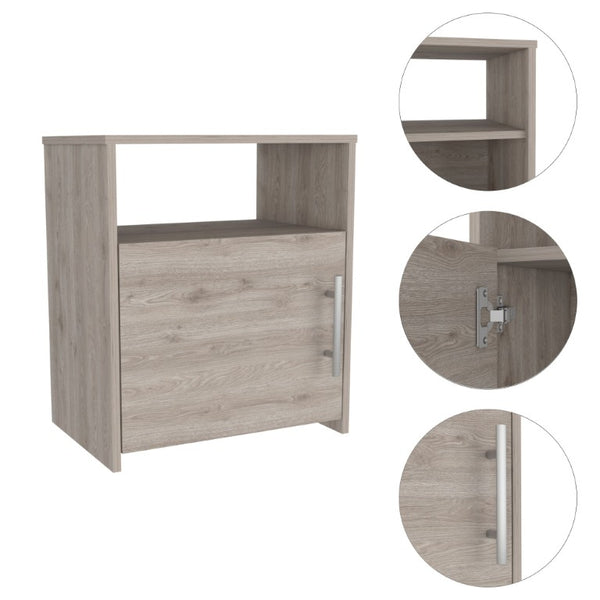 20 Inch Wood Nightstand Compact Bedside Storage Table for Modern Bedroom Decor and Style
